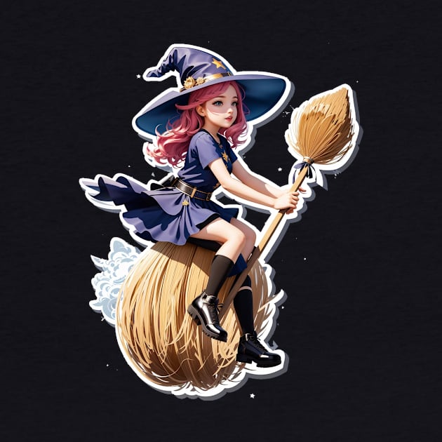 girl and broom by Holisudin 